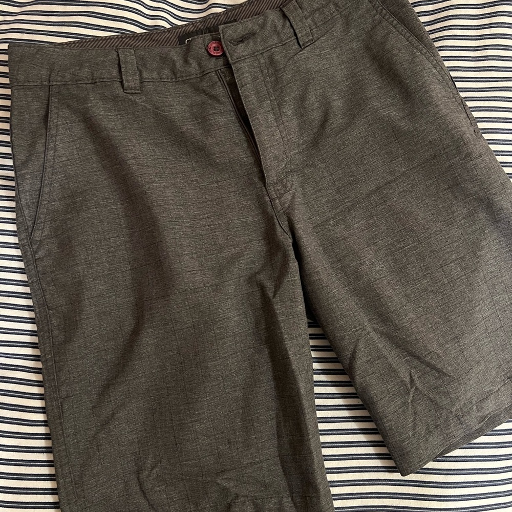 O'Neill Gray Flat Front Shorts Casual Style